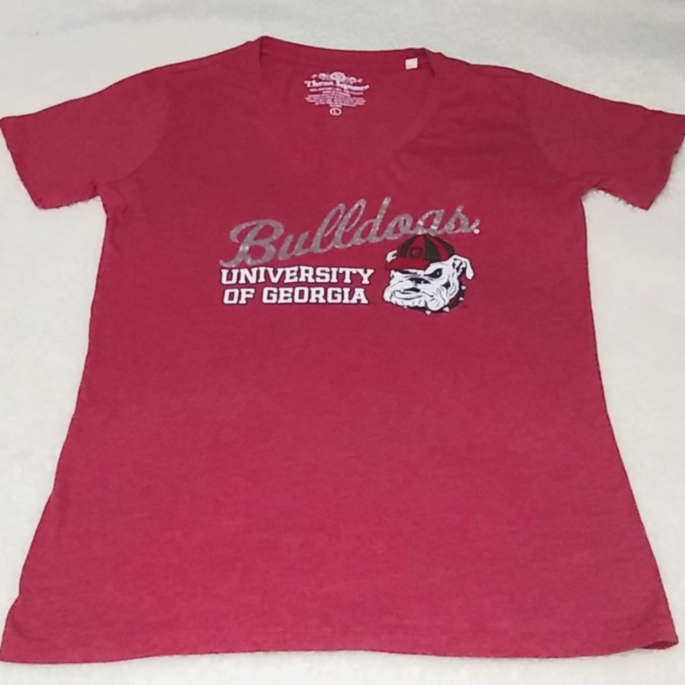 3 Square ♥️ UGA Bulldog Tee L